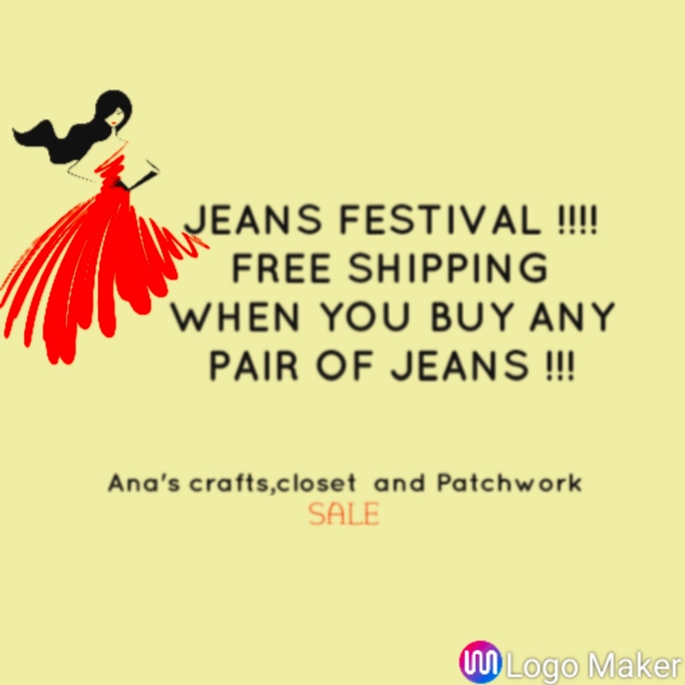 BUY A PAIR OF JEANS GET FREE SHIPPING .